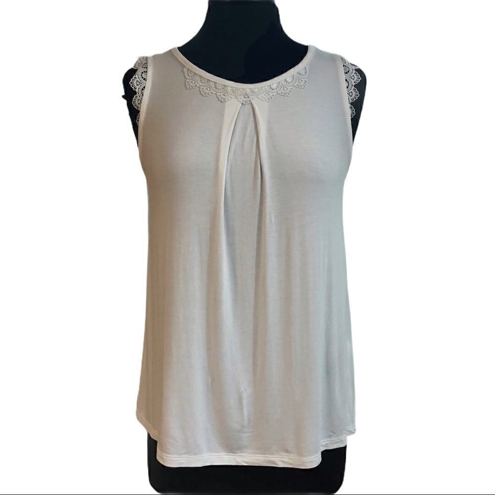 𝅺banana Republic Factory Pleated Sleeveless Top XS